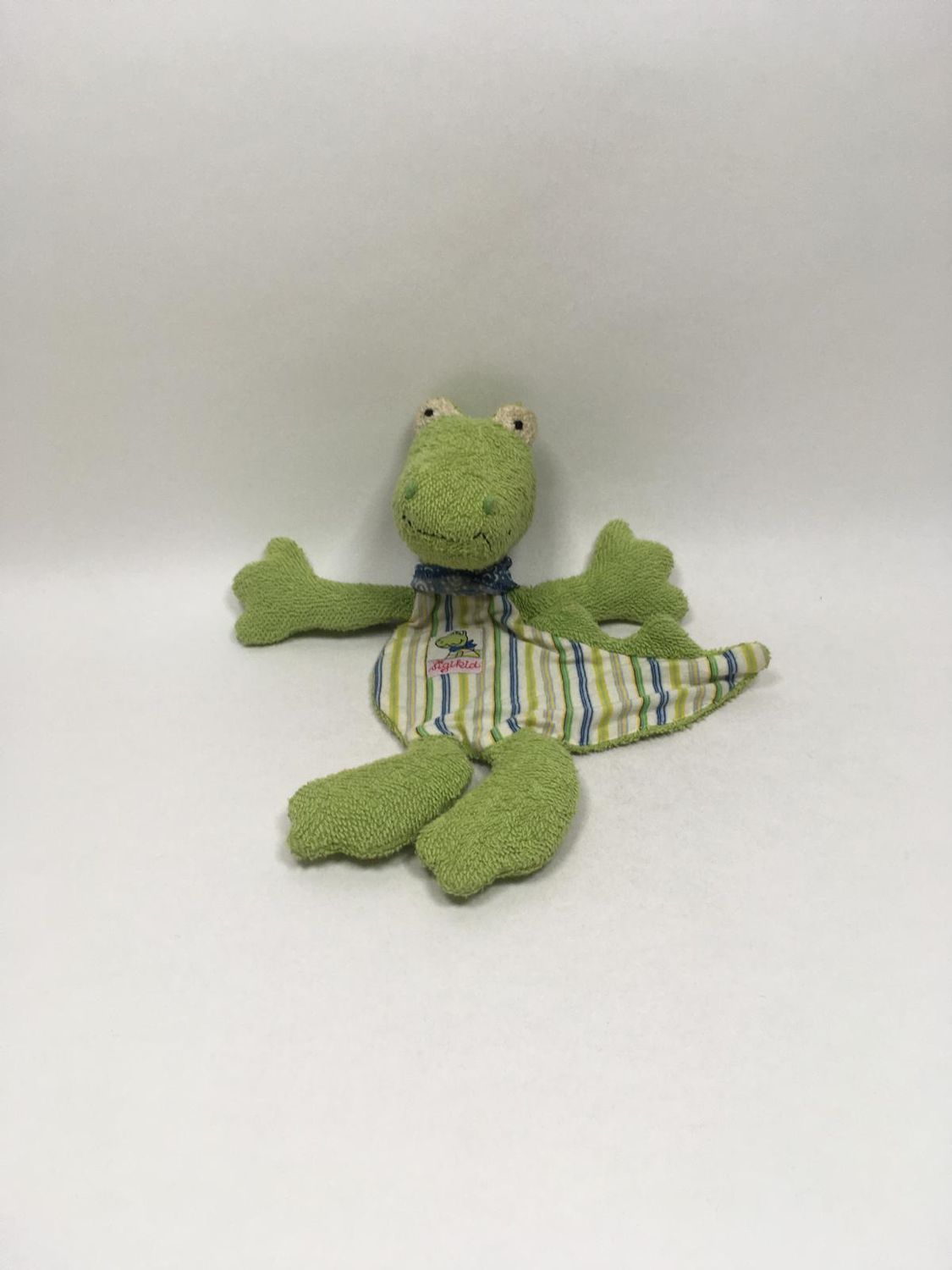 Schnuffeltuch / Schmusetuch Krokodil Sigikid stehend 35cm selten