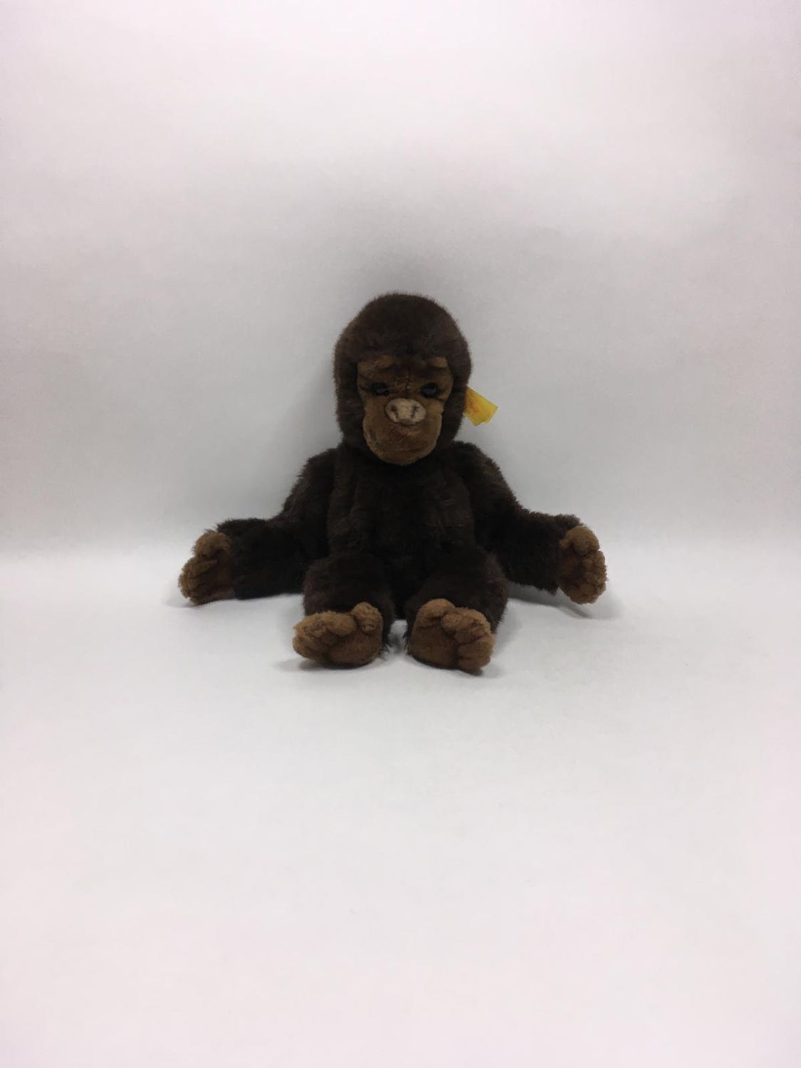 Steiff Baby Gori Gorilla 062308 mit Knopf und Fahne stehend 33cm selten
