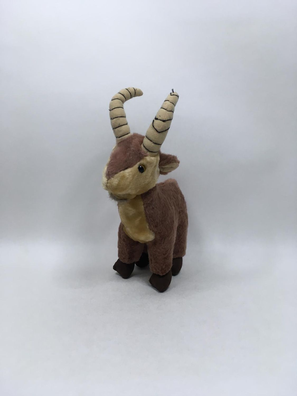 Ziege Steinbock Knuffel stehend 33 cm selten