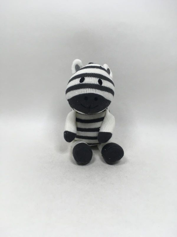 Zebra Knuffel handgemacht stehend 33 cm Unikat
