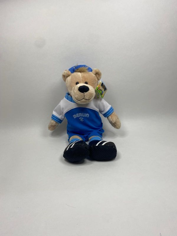 Teddy Soccer City Teddies stehend 45 cm Neuwertig mit Etikett