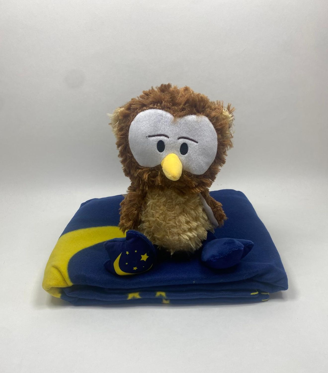 Eule mit Decke Jaenig GmbH sitzend 28 cm Top Zustand