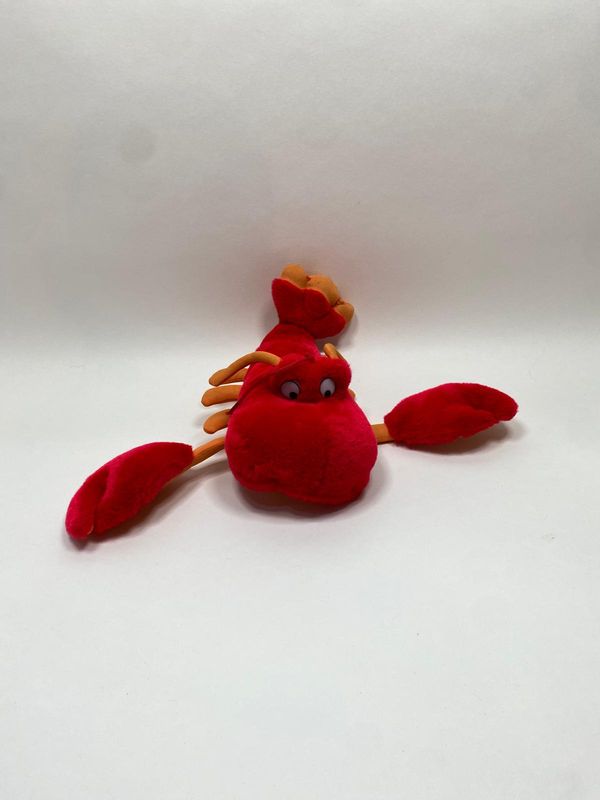 Krake, Krebs, Tintenfisch, Oktopus, Hummer Braun Plüsch liegend 33 cm selten