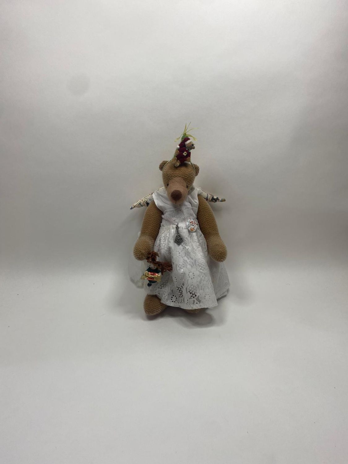 Teddy Professionelle Handarbeit von einer Künstlerin aus Russland mit beweglichen Gliedern stehend 40 cm Sammlerstück Unikat