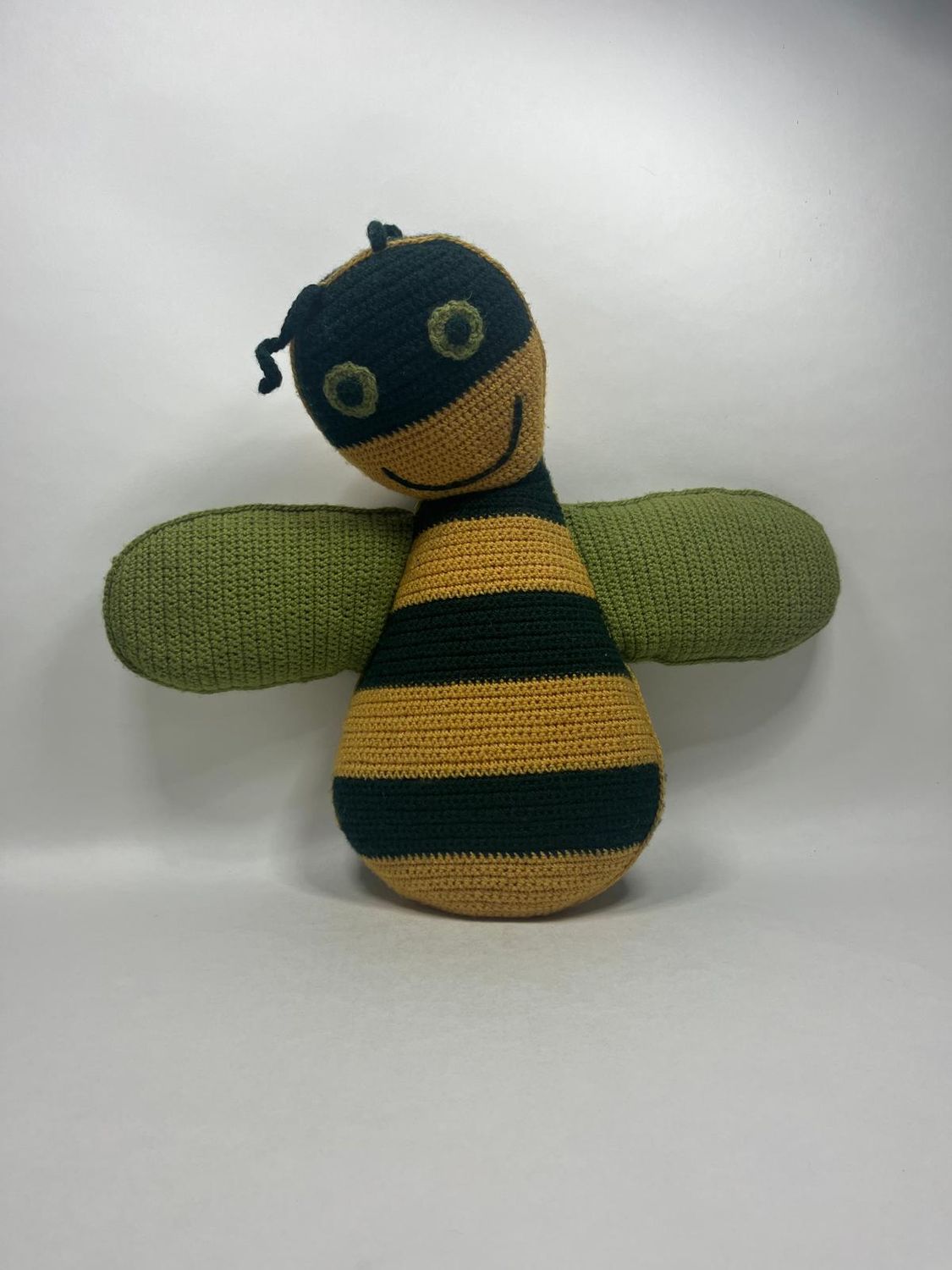 Hummel, Biene, Wespe XL Handarbeit Knuffel stehend 65 cm Unikat