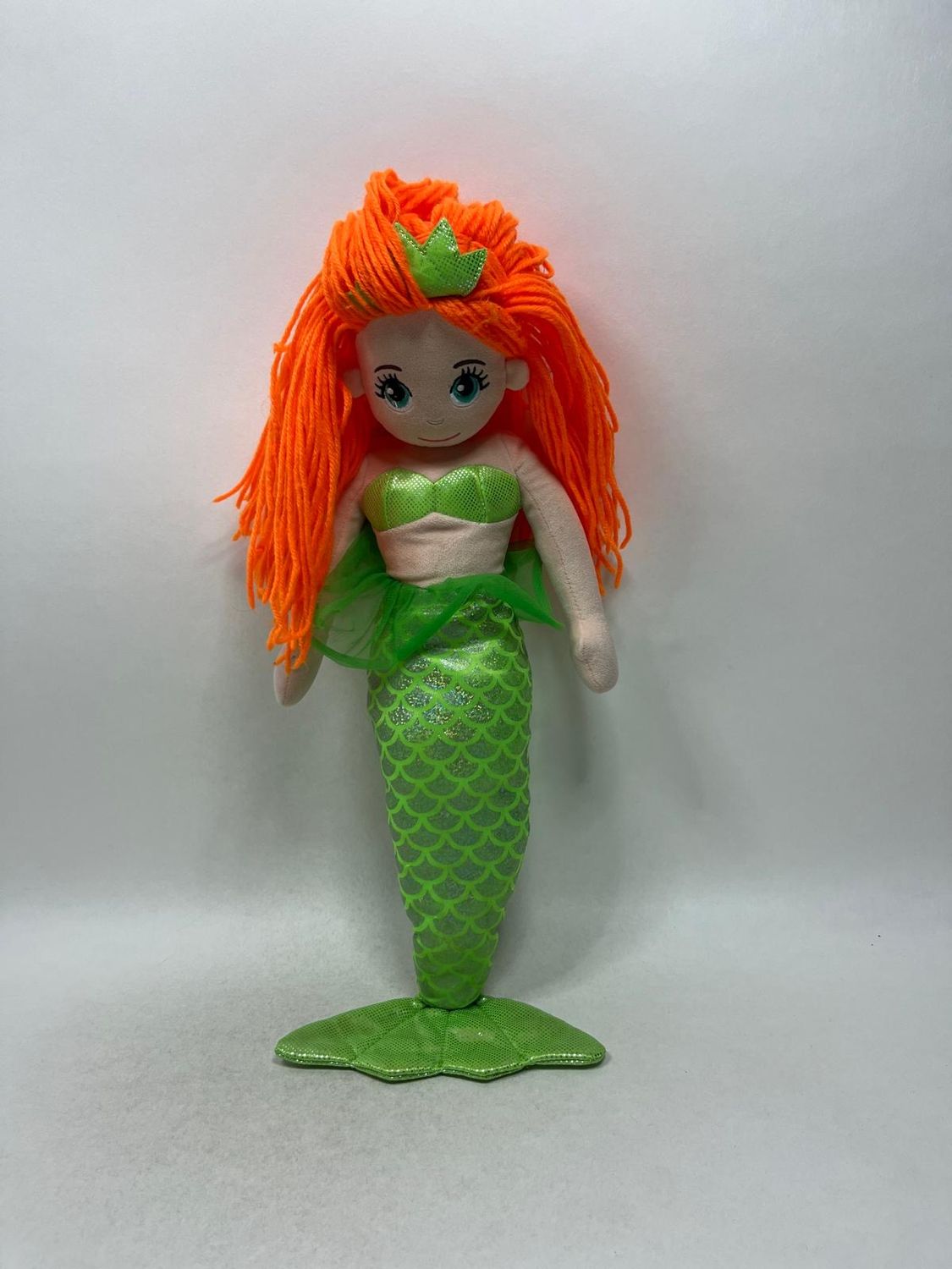 Puppe Meerjungfrau Knuffel stehend 58 cm selten