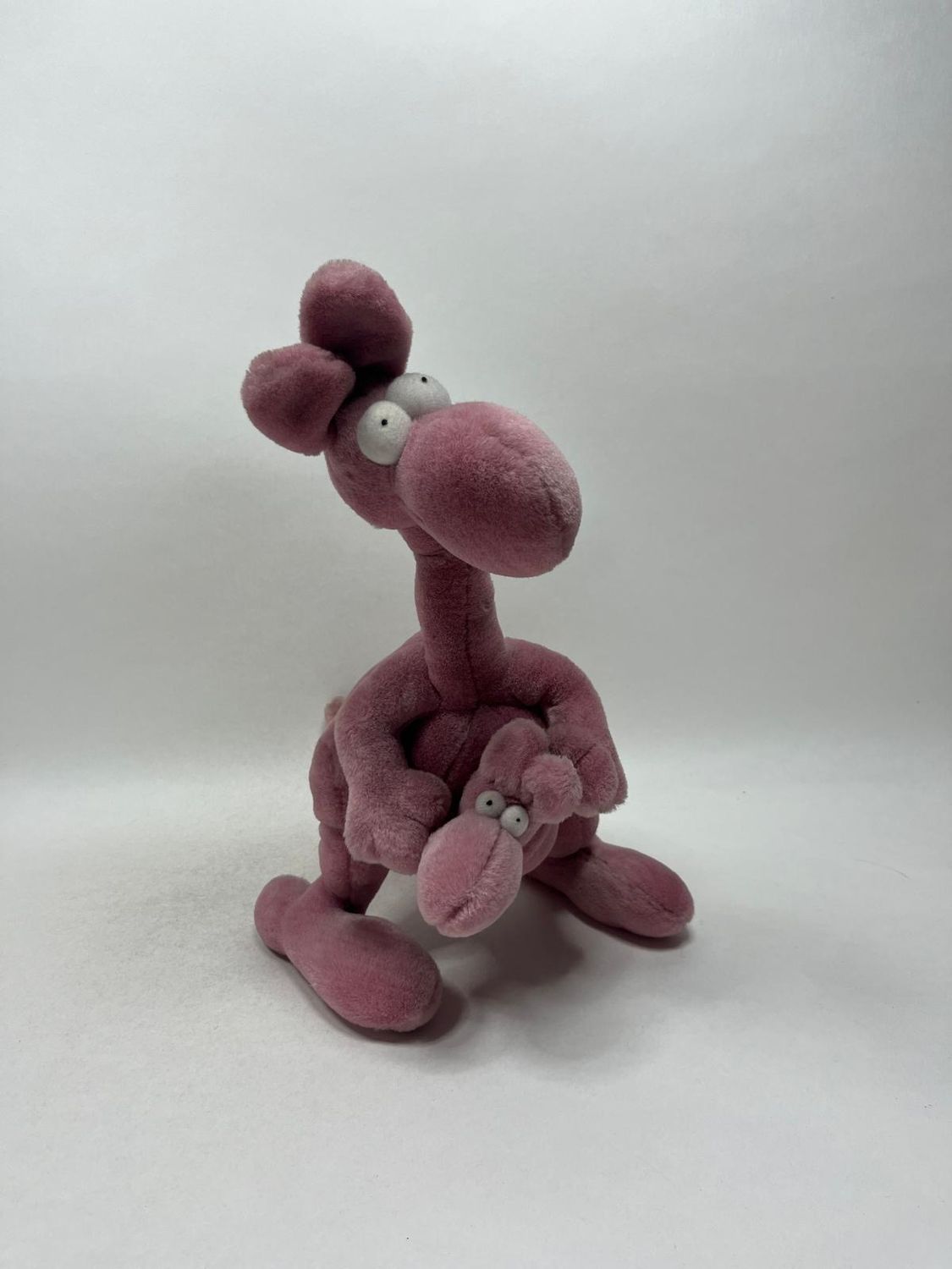 Känguru Mordillo mit Baby Oli Verlag stehend 40 cm selten