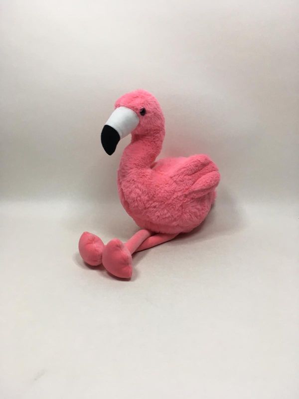 Flamingo mit Babys Knuffel stehend 53 cm Mega selten