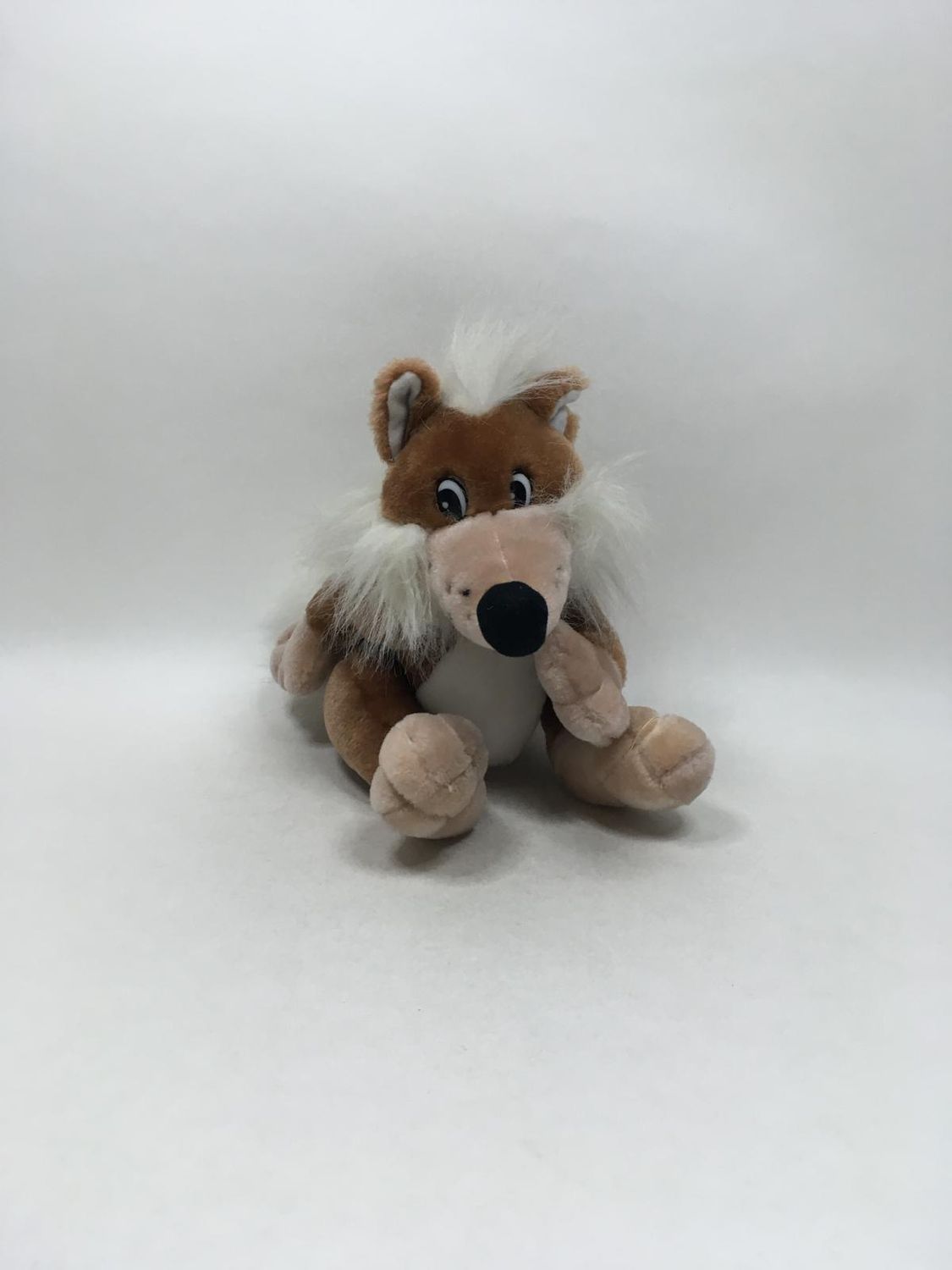 Wolf Knuffel sitzend 30 cm Sammlerstück