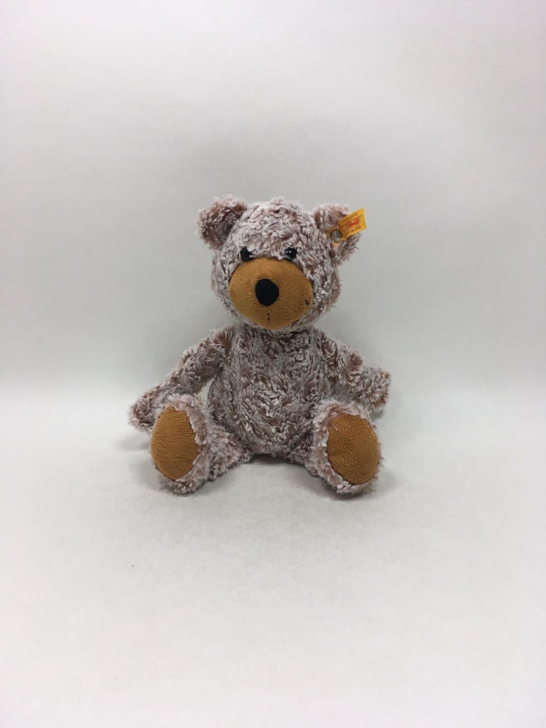 Steiff Teddy Charly Schlenker 113345 mit Knopf und Fahne stehend 30 cm selten