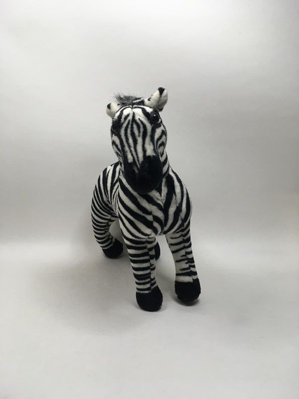 Zebra Knuffel stehend 48 cm selten