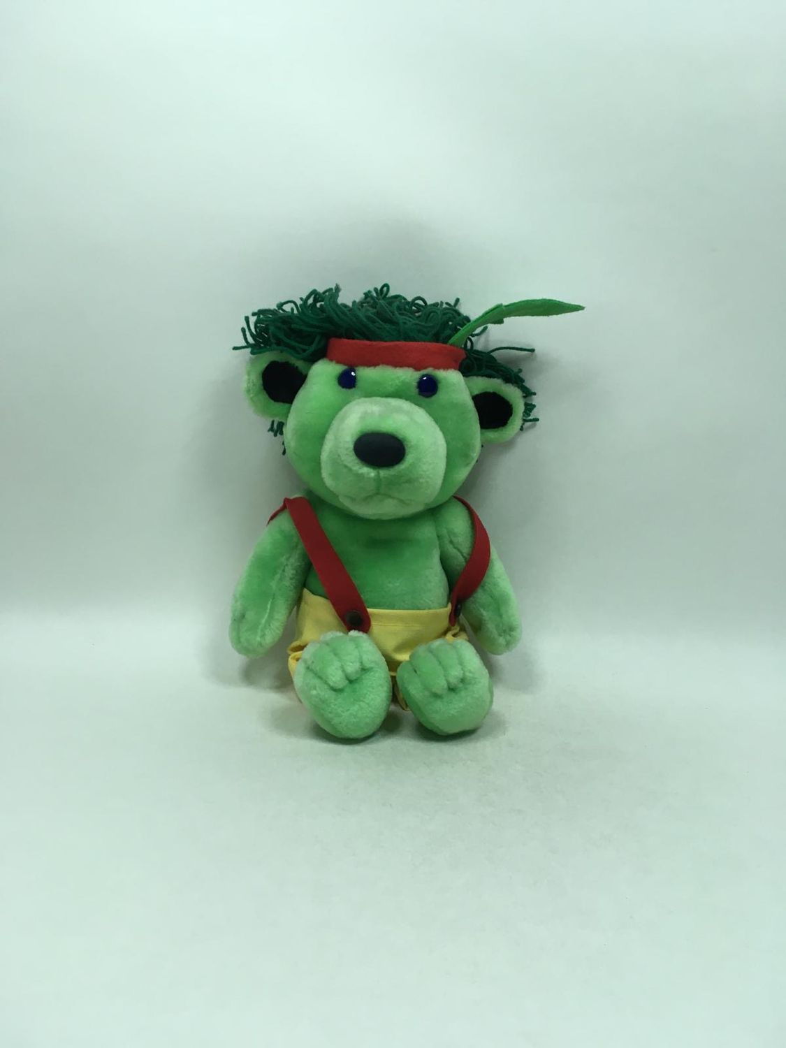 Janosch Emil Grünbär Schmidt Plüsch stehend 37 cm Mega selten