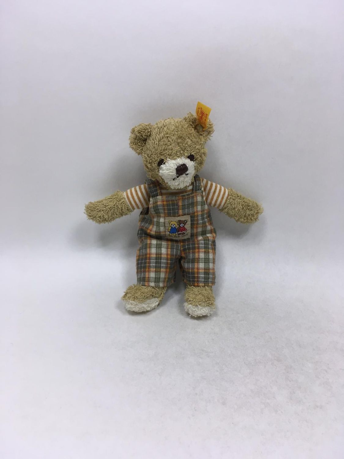 Steiff Teddy Mein bester Freund 229947 mit Knopf und Fahne stehend 20 cm selten