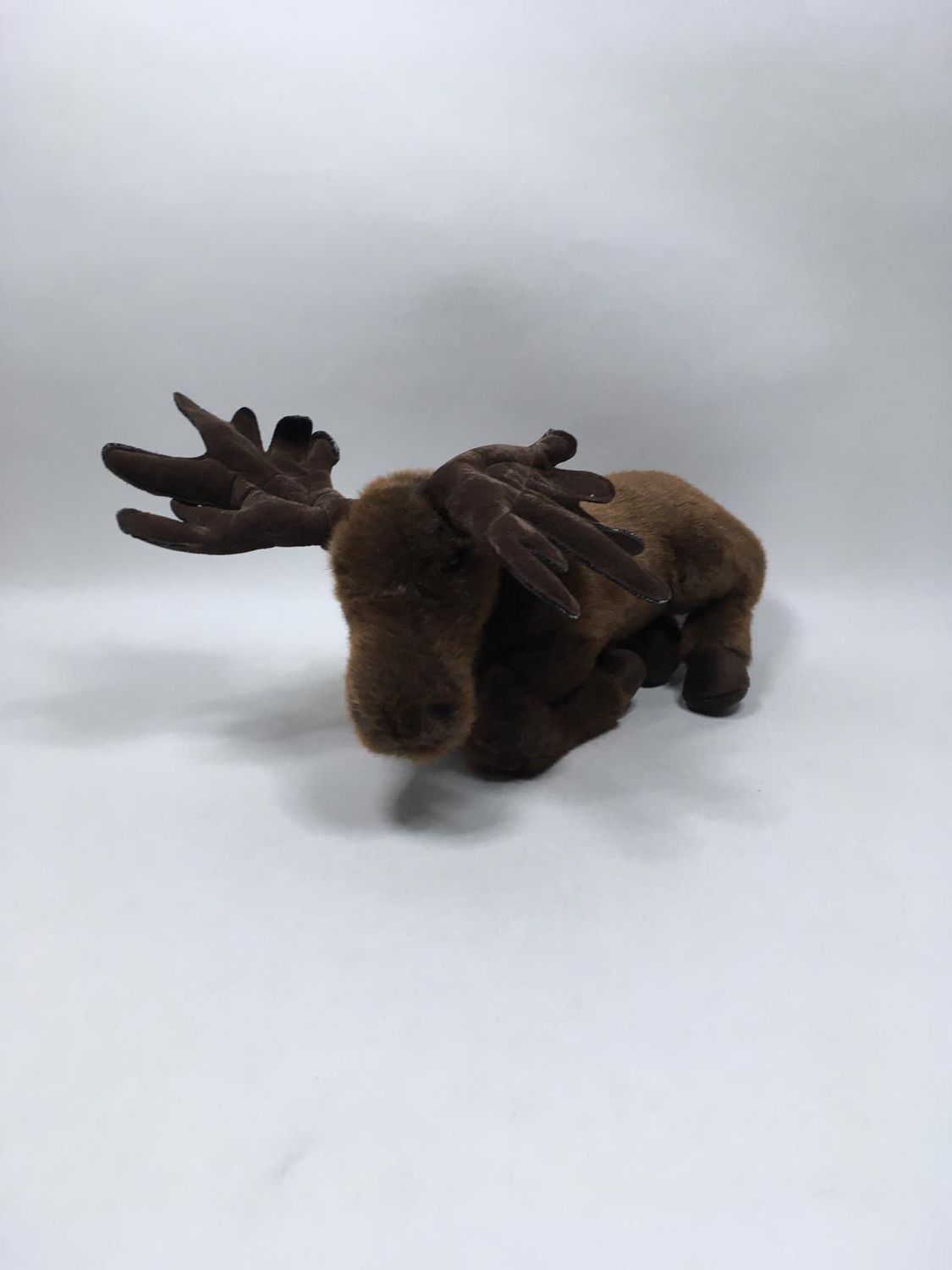 Elch Knuffel liegend 38 cm selten