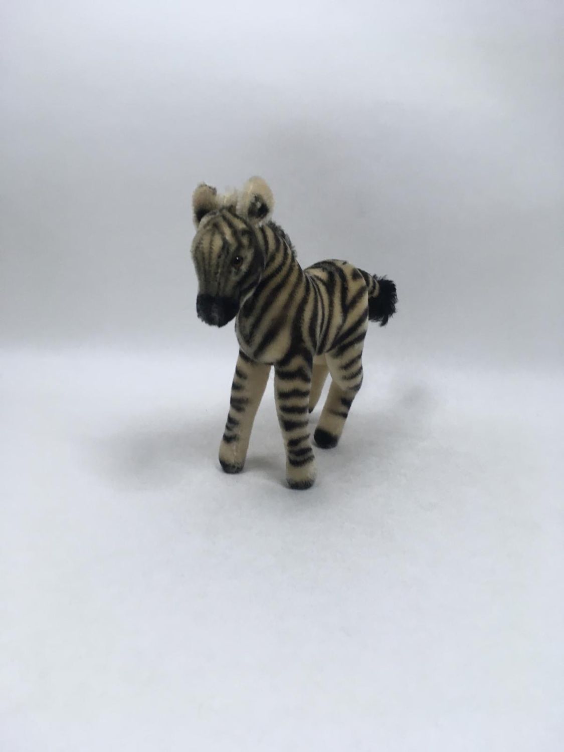 Steiff Zebra mit Knopf stehend 25 cm Sammlerstück Vintage