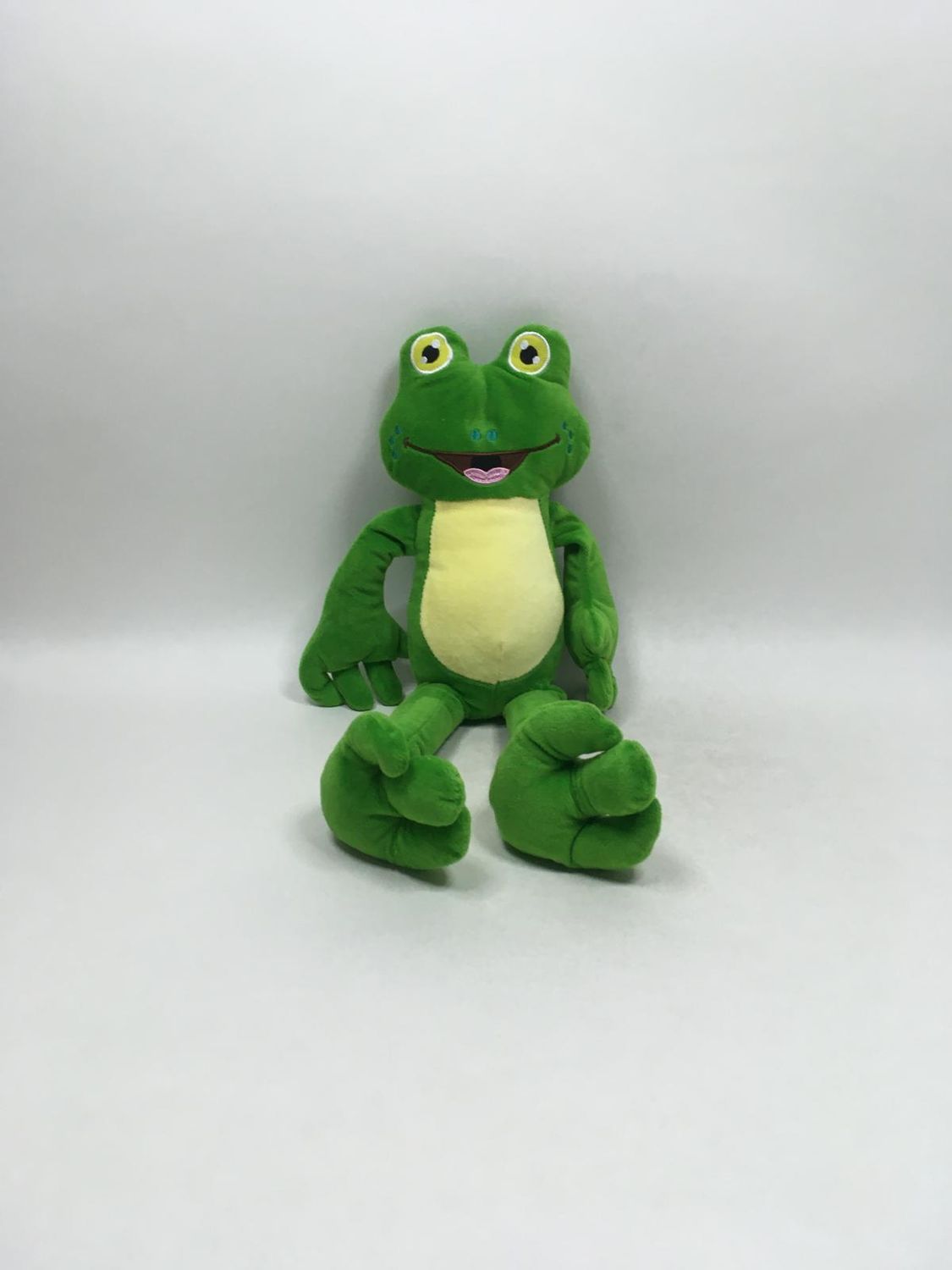 Frosch Knuffel stehend 43 cm selten