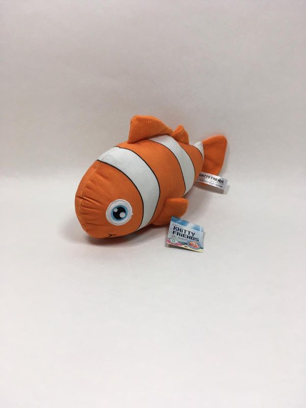 Fisch Knitty Friends liegend 33 cm Neuwertig mit Etikett