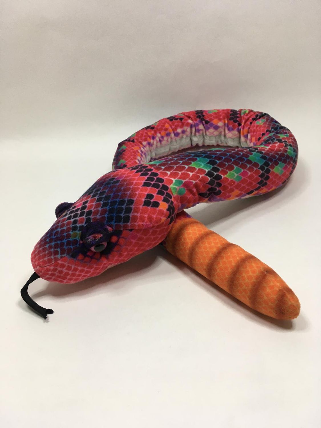 Schlange Knuffel liegend 130 cm selten