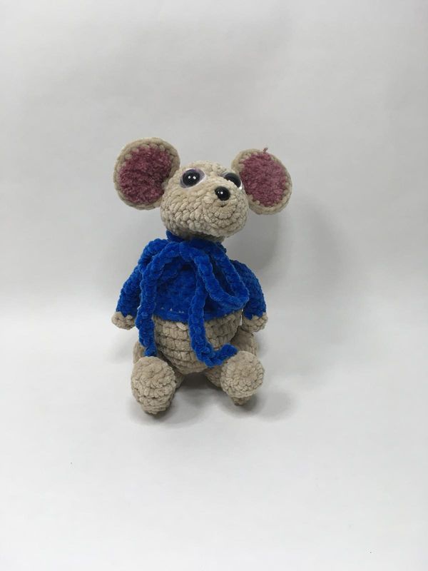 Känguru Handarbeit Knuffel stehend 25 cm Unikat