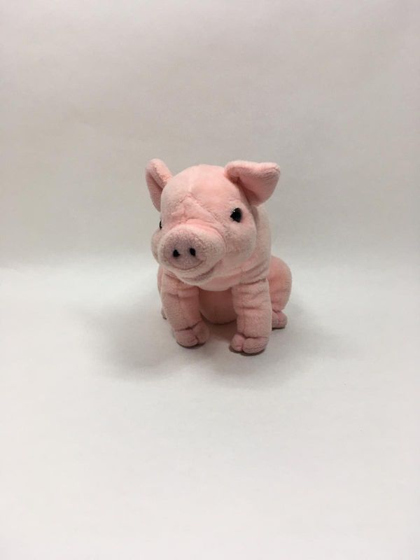 Schwein Knuffel sitzend 25 cm selten