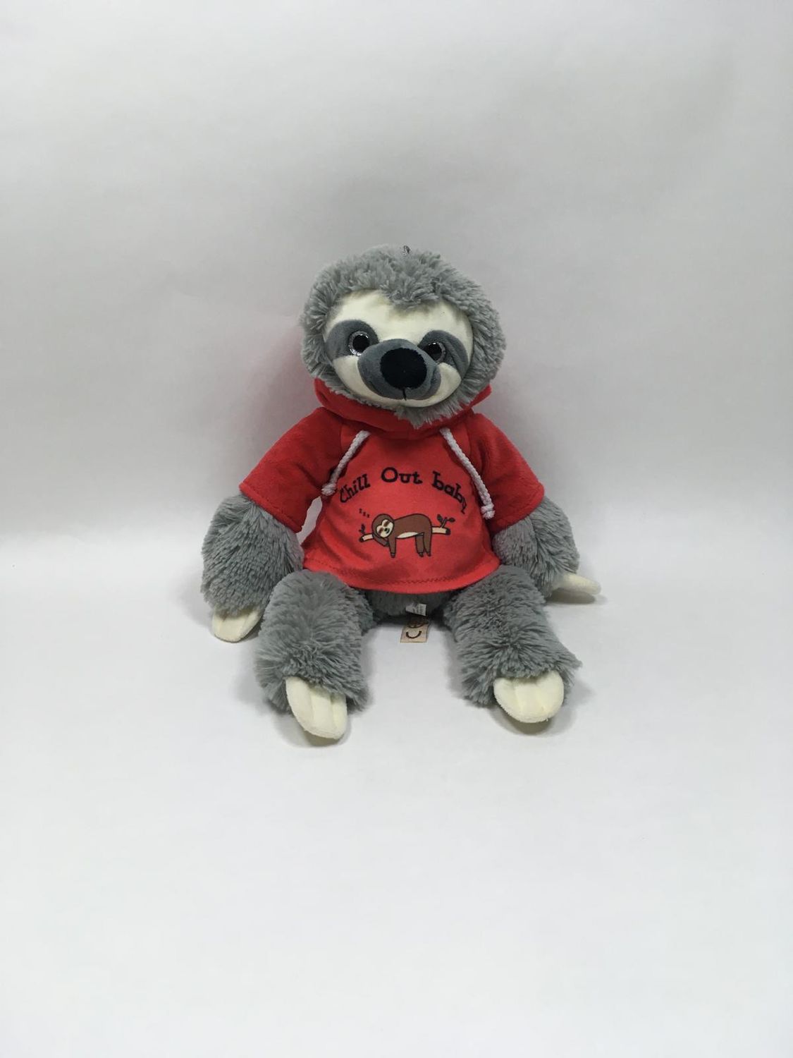 Faultier Morgenroth mit Chill out Baby Kapuzenpulli stehend 45 cm selten