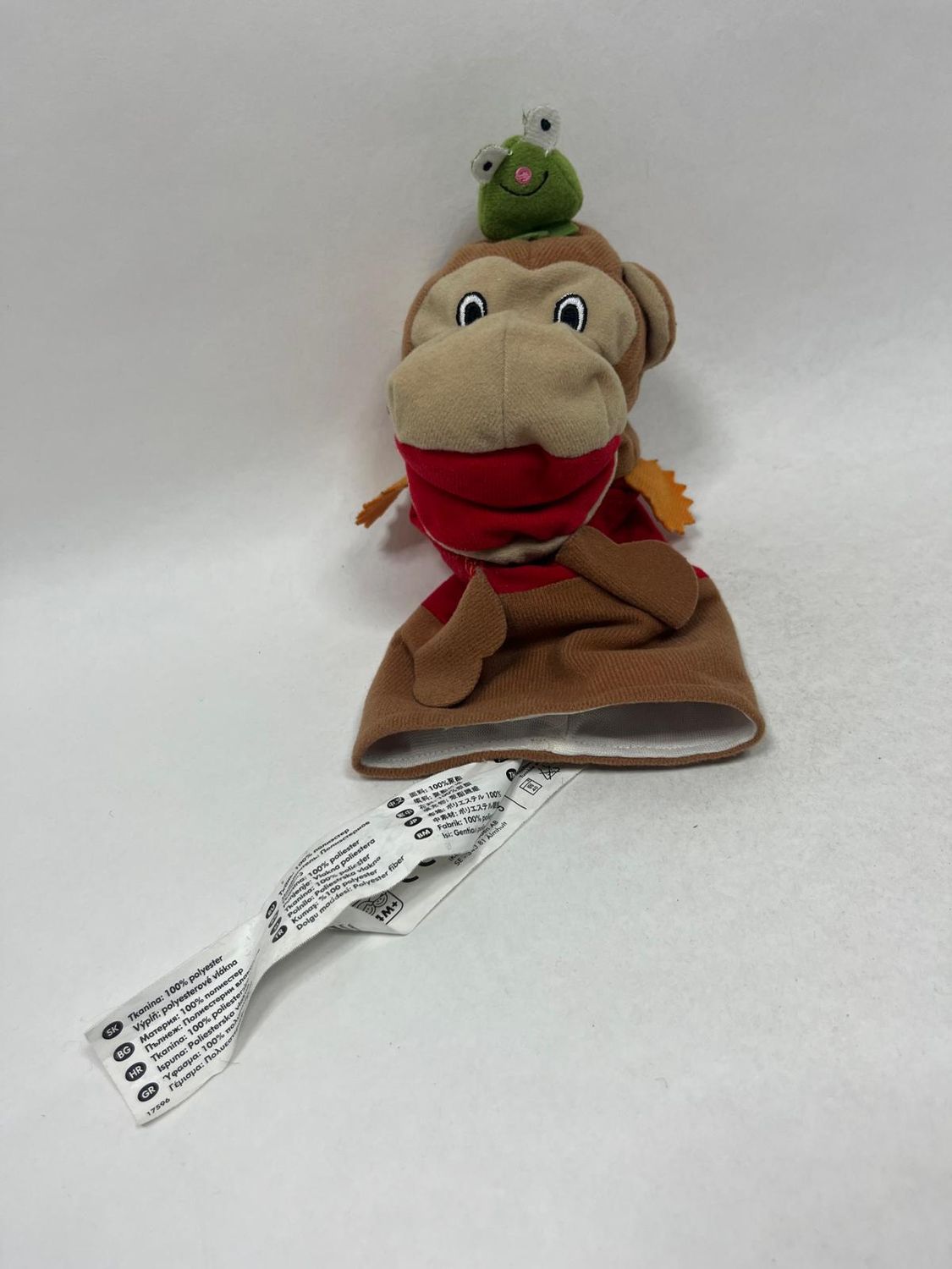 Affe Handpuppe Ikea stehend 28 cm Sammlerstück