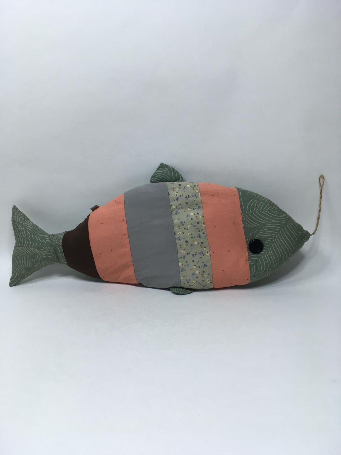 Fisch Knuffel liegend 55 cm selten