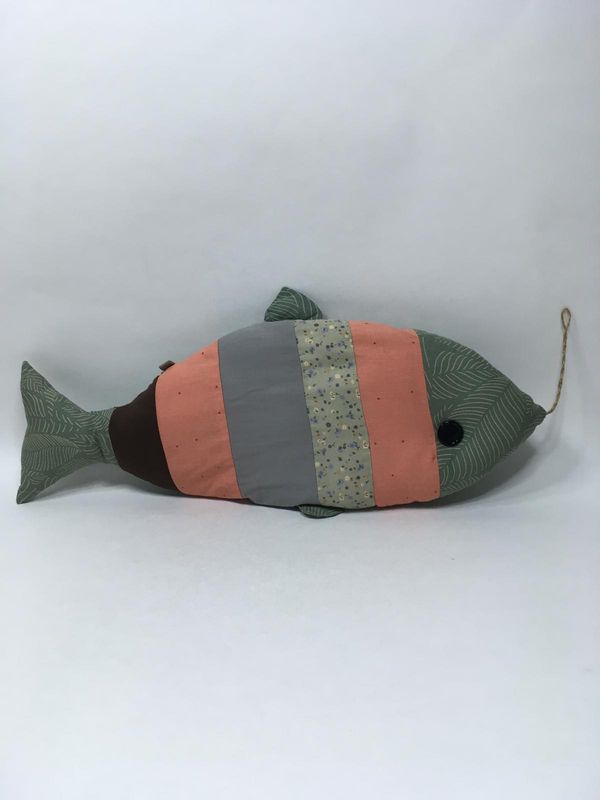 Fisch Knuffel liegend 55 cm selten