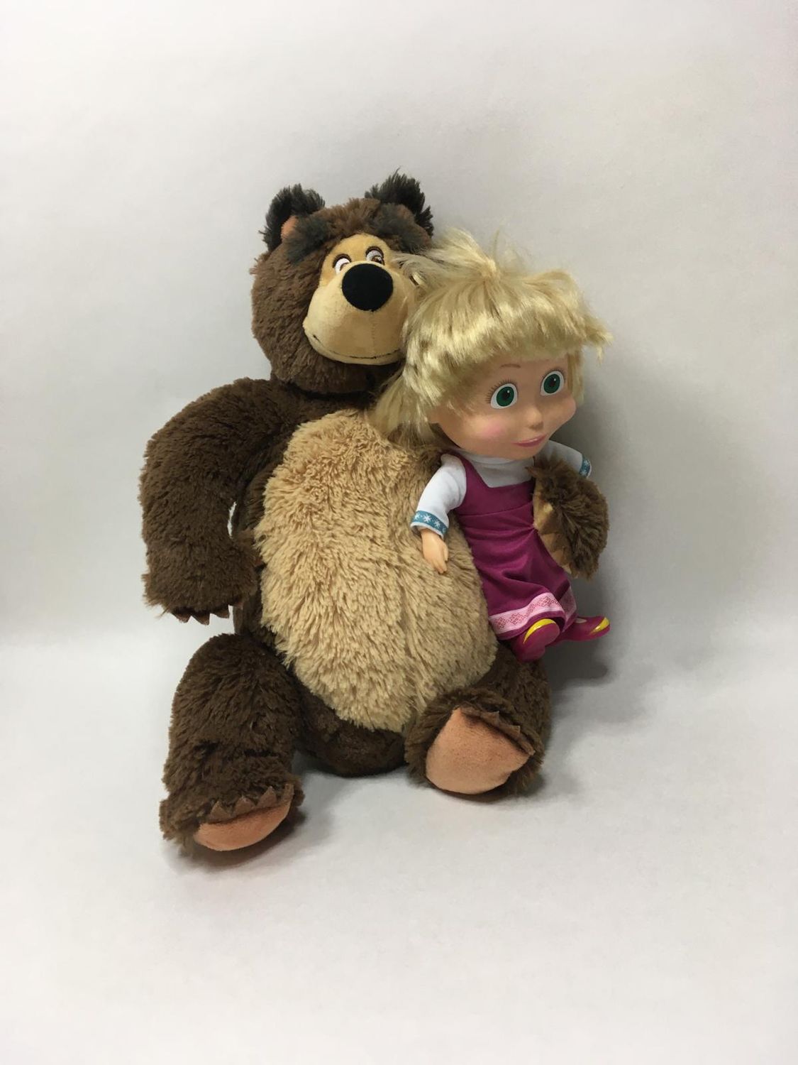 Mascha und der Bär Simba stehend 40 cm Sammlerstück