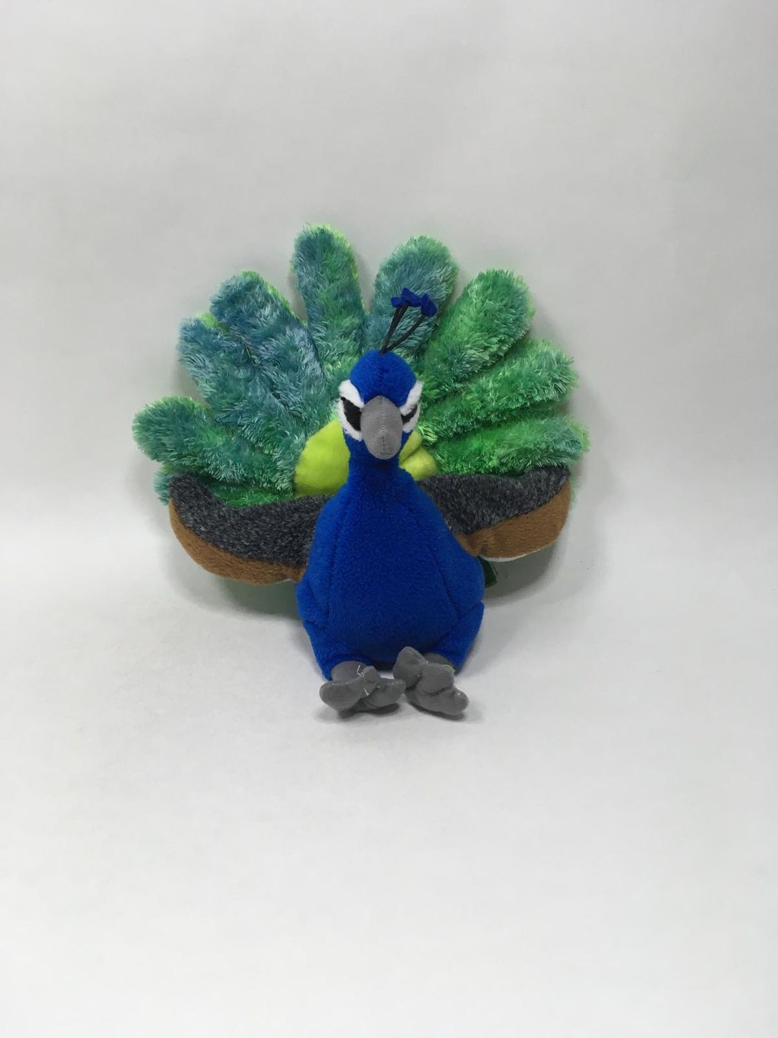 Blauer Pfau Wild Republic stehend 35 cm Mega selten