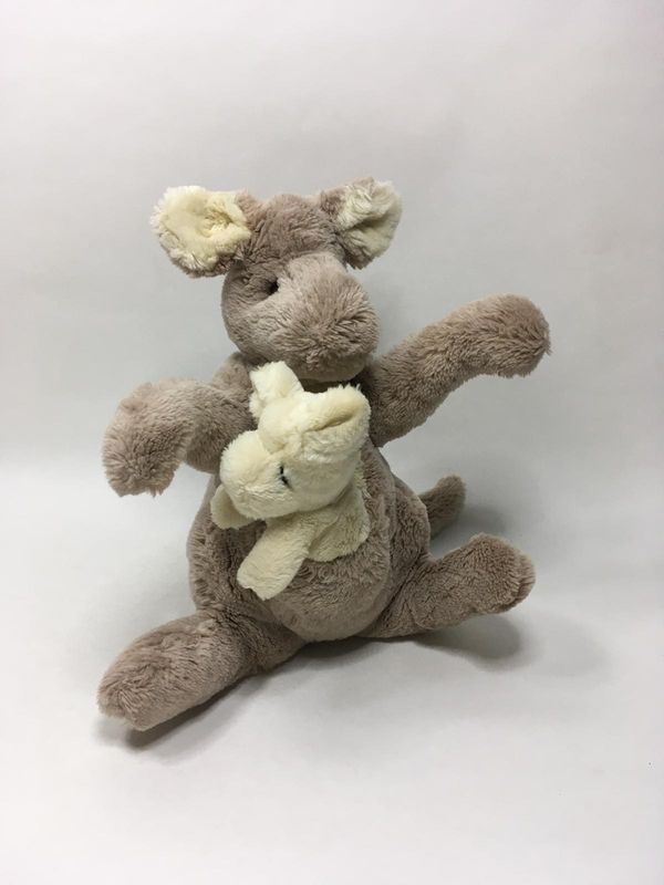 Känguru mit Baby Knuffel stehend 40 cm Mega Sammlerstück