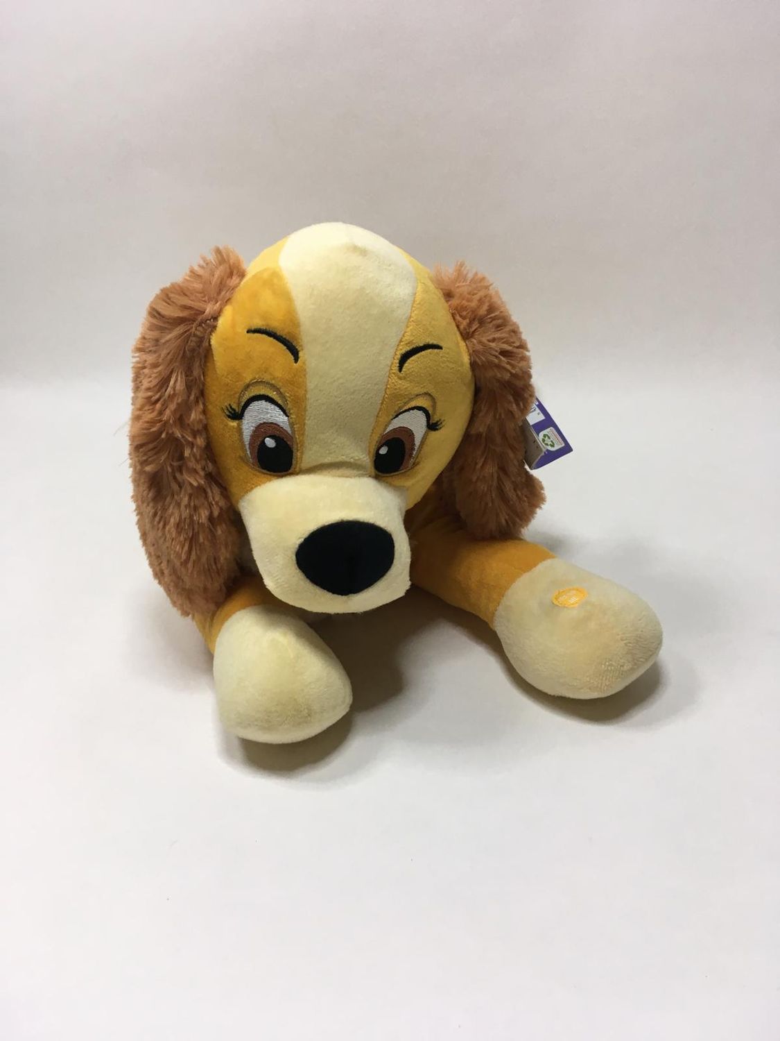 Disney Susi und Strolch Hund liegend 50 cm Sammlerstück Neuwertig mit Etikett