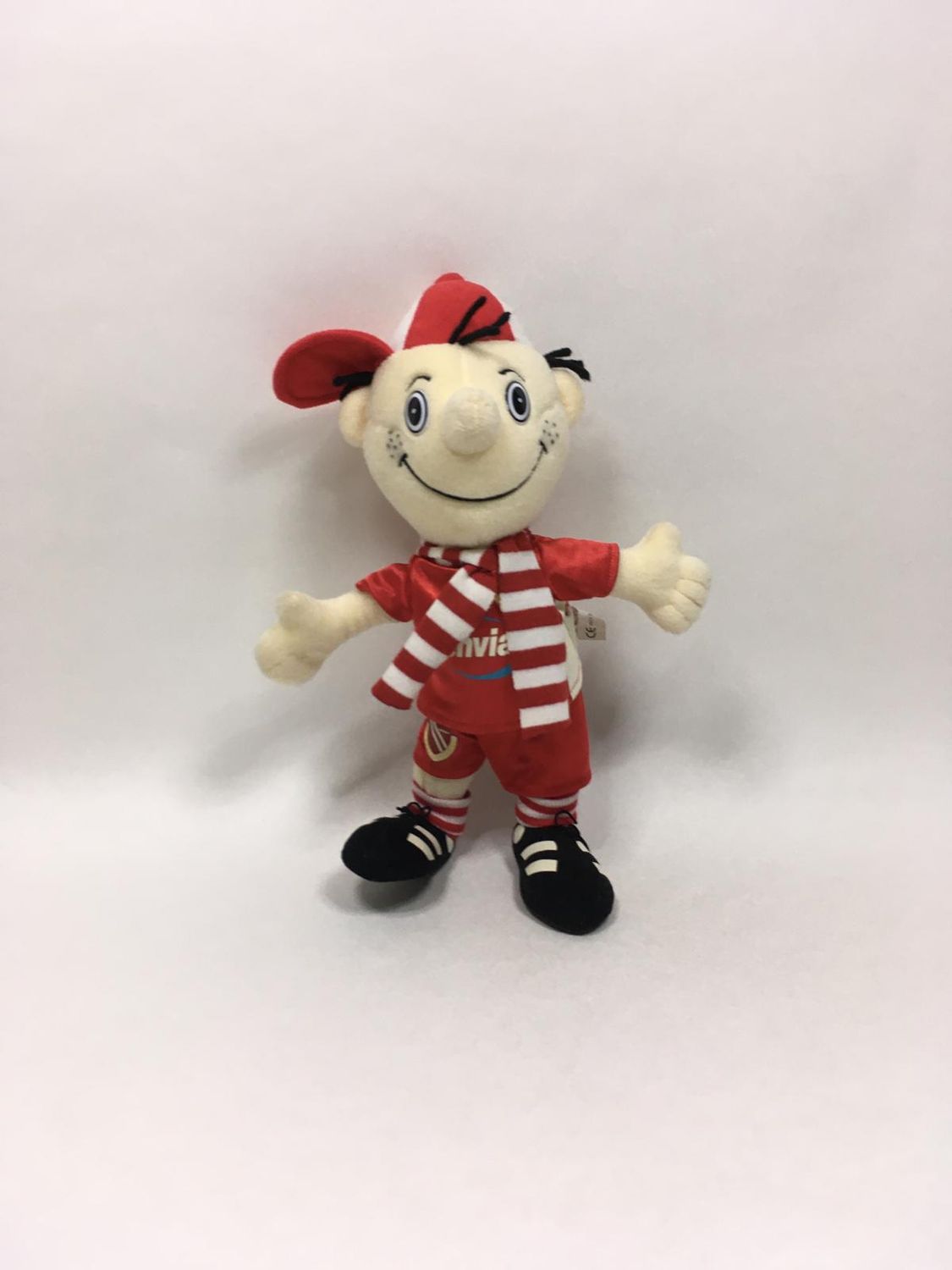 Puppe Maskottchen "Lauzi" FC Energie Cottbus stehend 32 cm selten