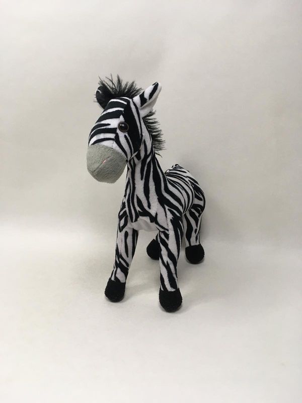 Zebra Rasehorn stehend 35cm Sammlerstück