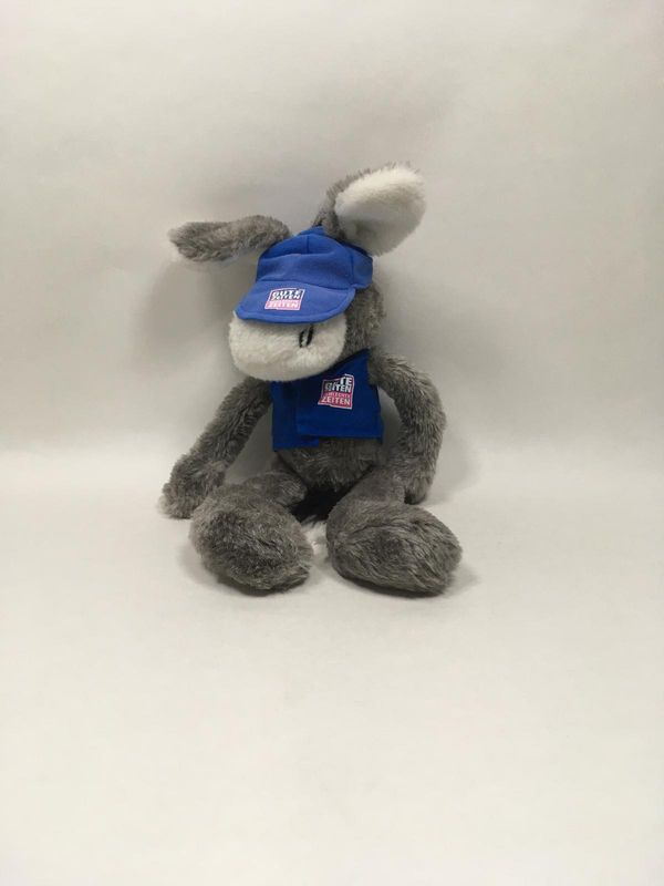 Esel Gute Zeiten Schlechte Zeiten stehend 45 cm Sammlerstück