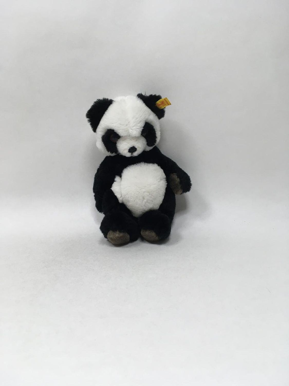 Steiff Petsy Panda 0240/28 mit Knopf und Fahne stehend 25 cm Mega Rarität