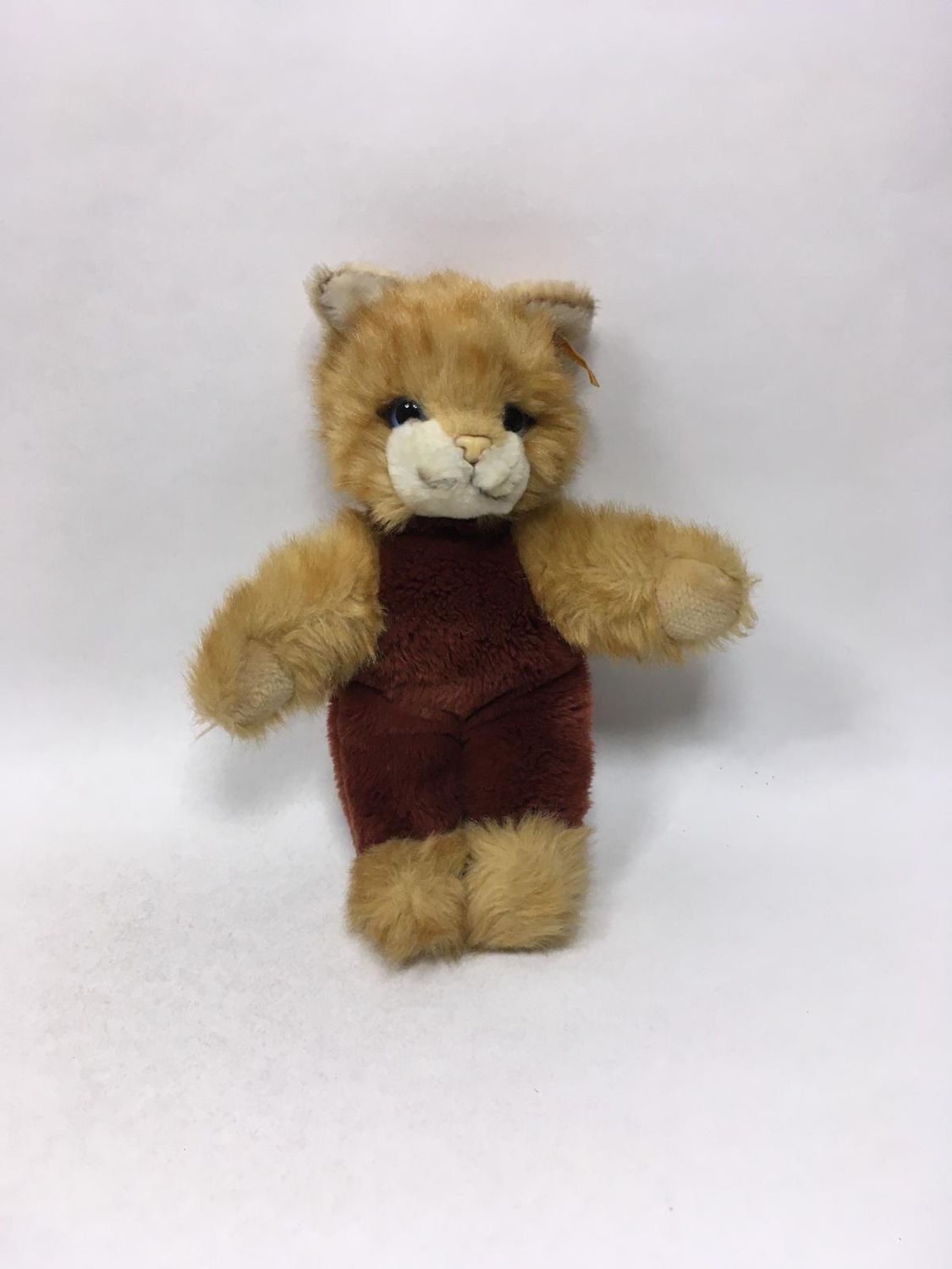 Steiff Katze Toldi mit Knopf und Fahne 6275/27 stehend 28 cm Sammlerstück