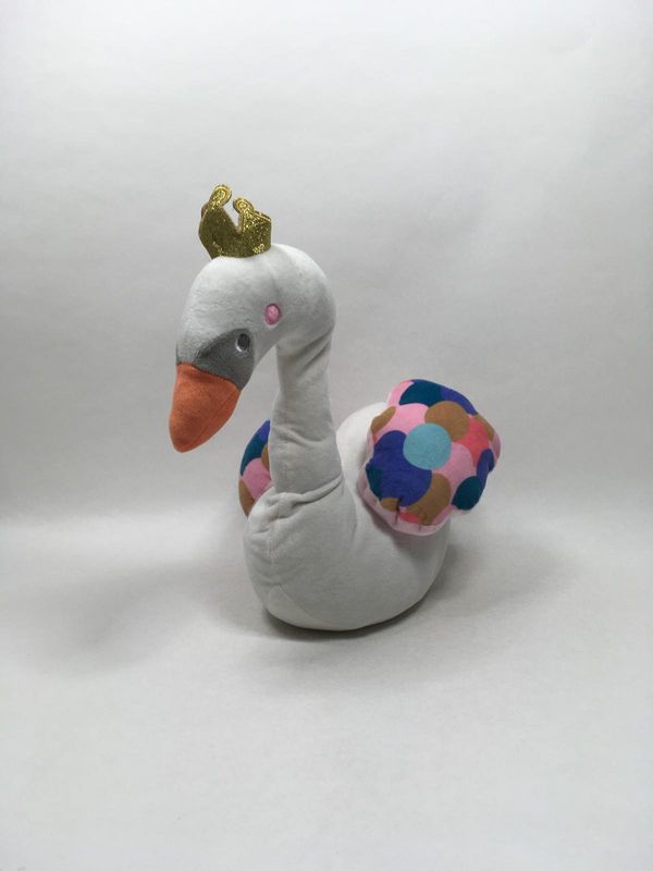 Schwan Hema liegend 43 cm selten