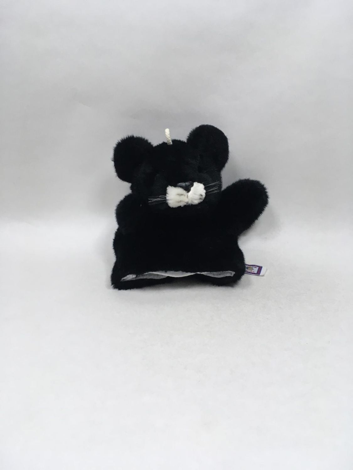 Panther Handpuppe Kuschelwuschel stehend 30 cm sehr selten