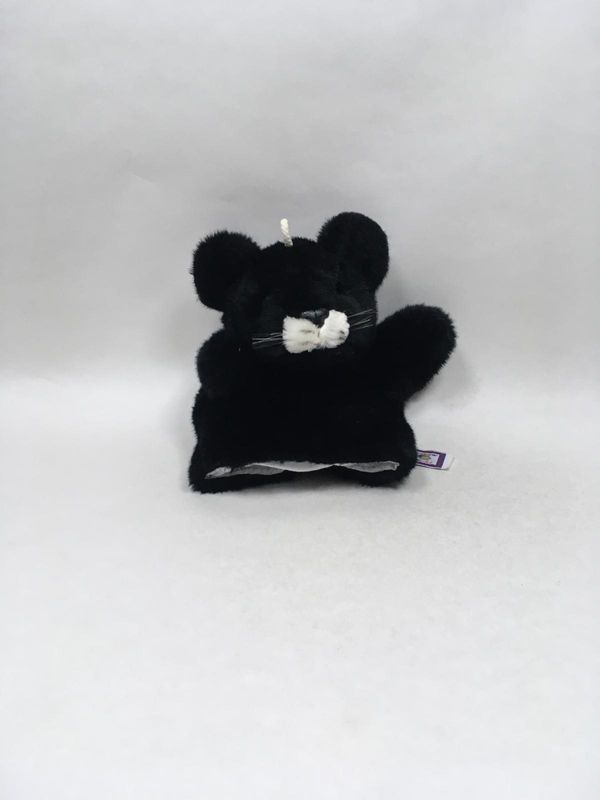 Panther Handpuppe Kuschelwuschel stehend 30 cm sehr selten