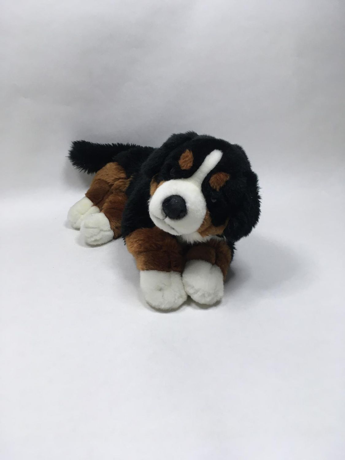 Hund XL Teddy Hermann liegend 60 cm selten
