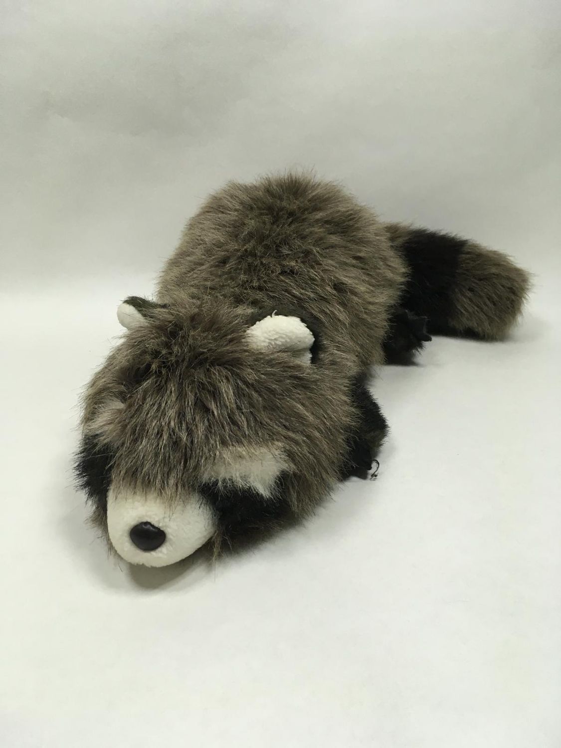 XXL Waschbär Heunec liegend 75 cm 0,4 kg sehr selten