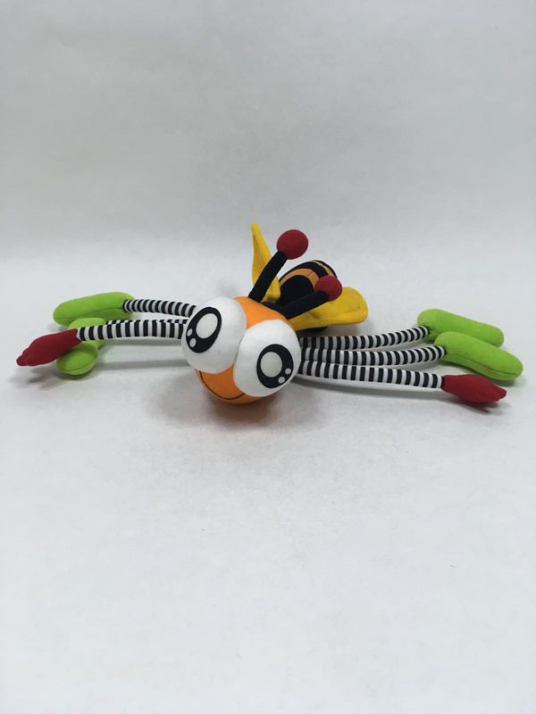 Hummel, Biene, Wespe Knuffel liegend 25 cm Rarität