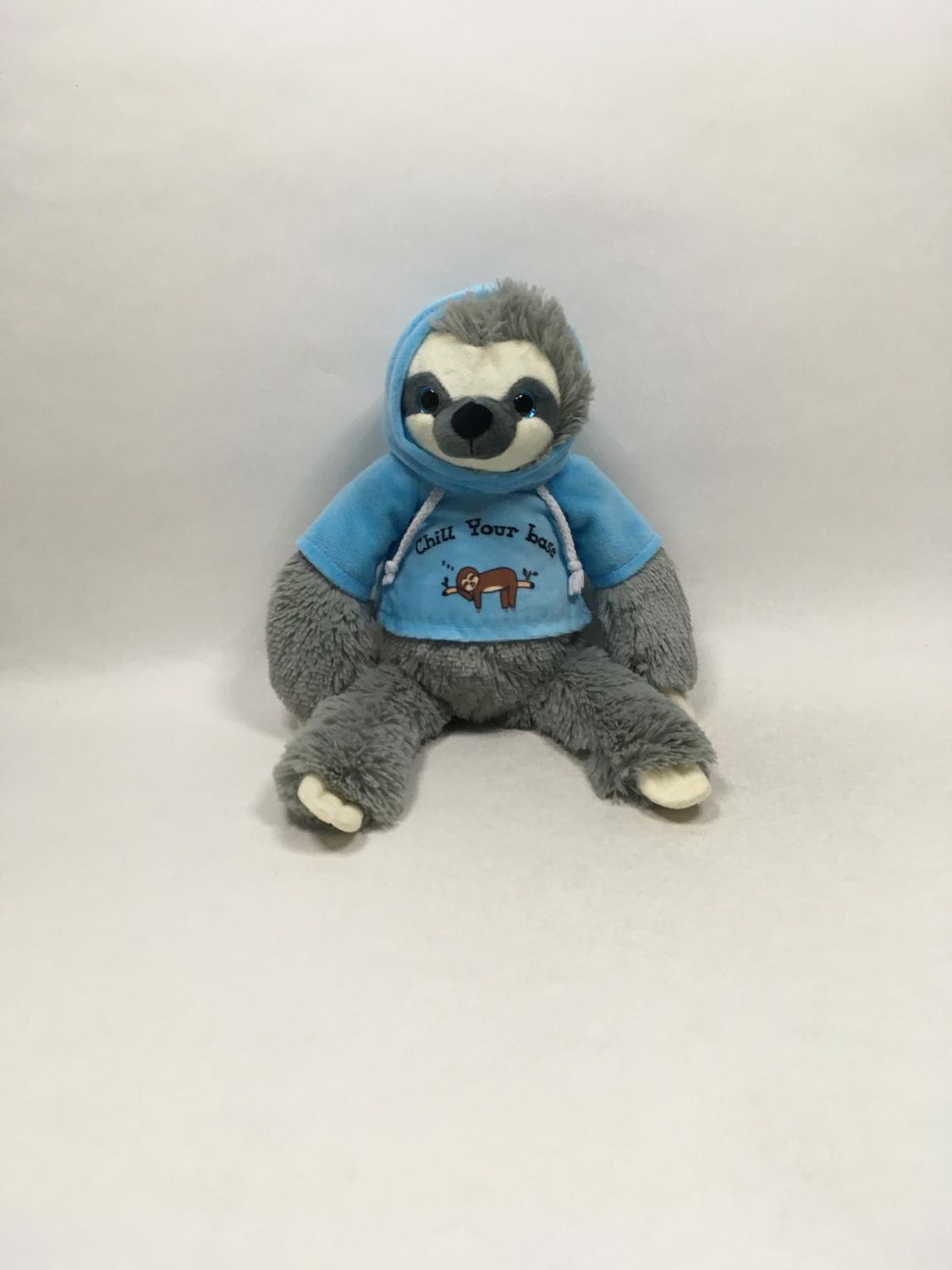 Faultier Morgenroth mit Chill your Base Kapuzenpulli stehend 43 cm selten