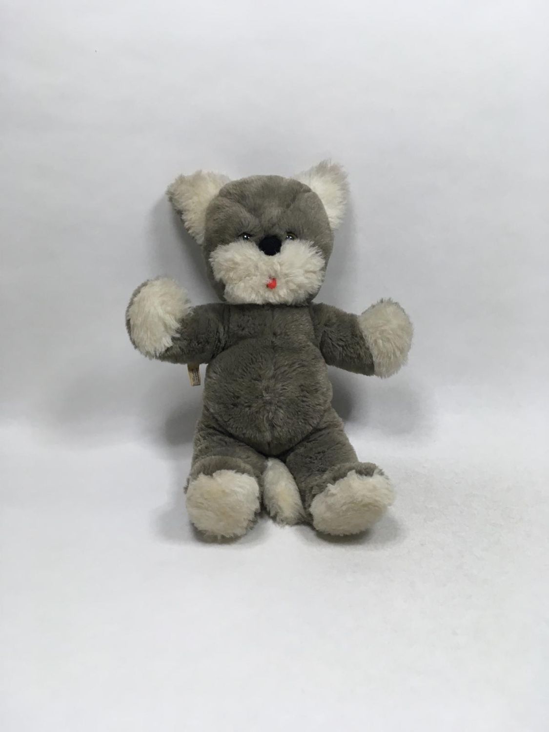 Katze Teddy Hermann stehend 40 cm Vintage Sammlerstück