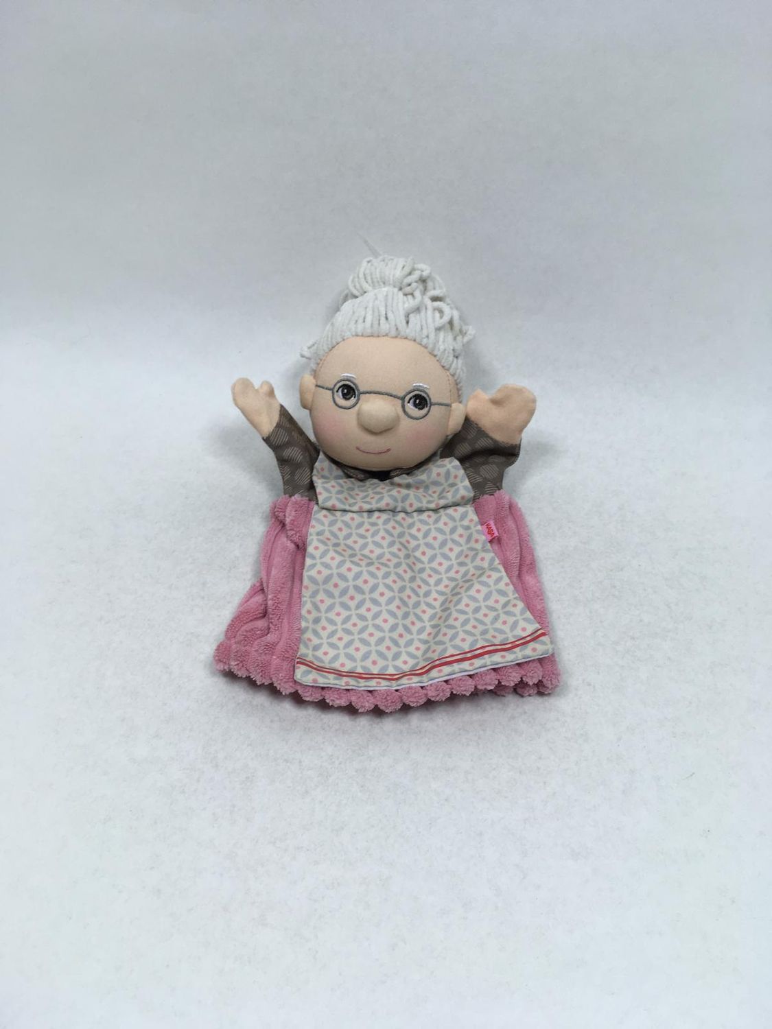 Puppe Handpuppe Oma Haba stehend 28 cm Sammlerstück