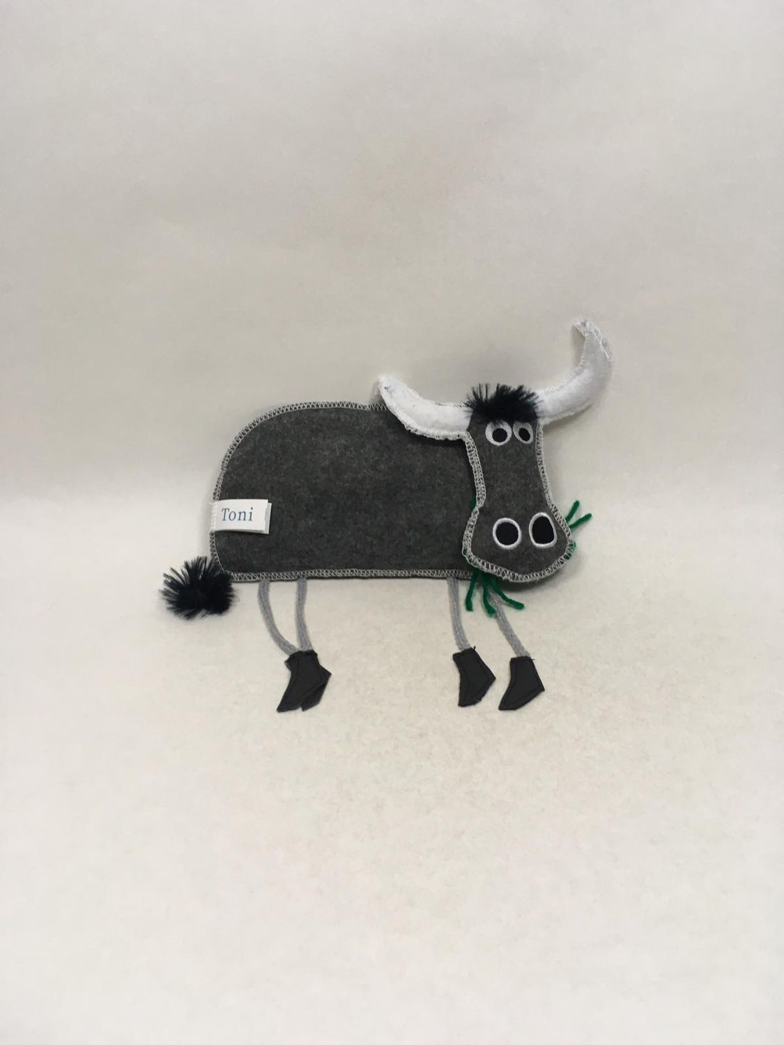 Kuh Toni Maskottchen Dachsteinkönig Hausmann stehend 25 cm selten