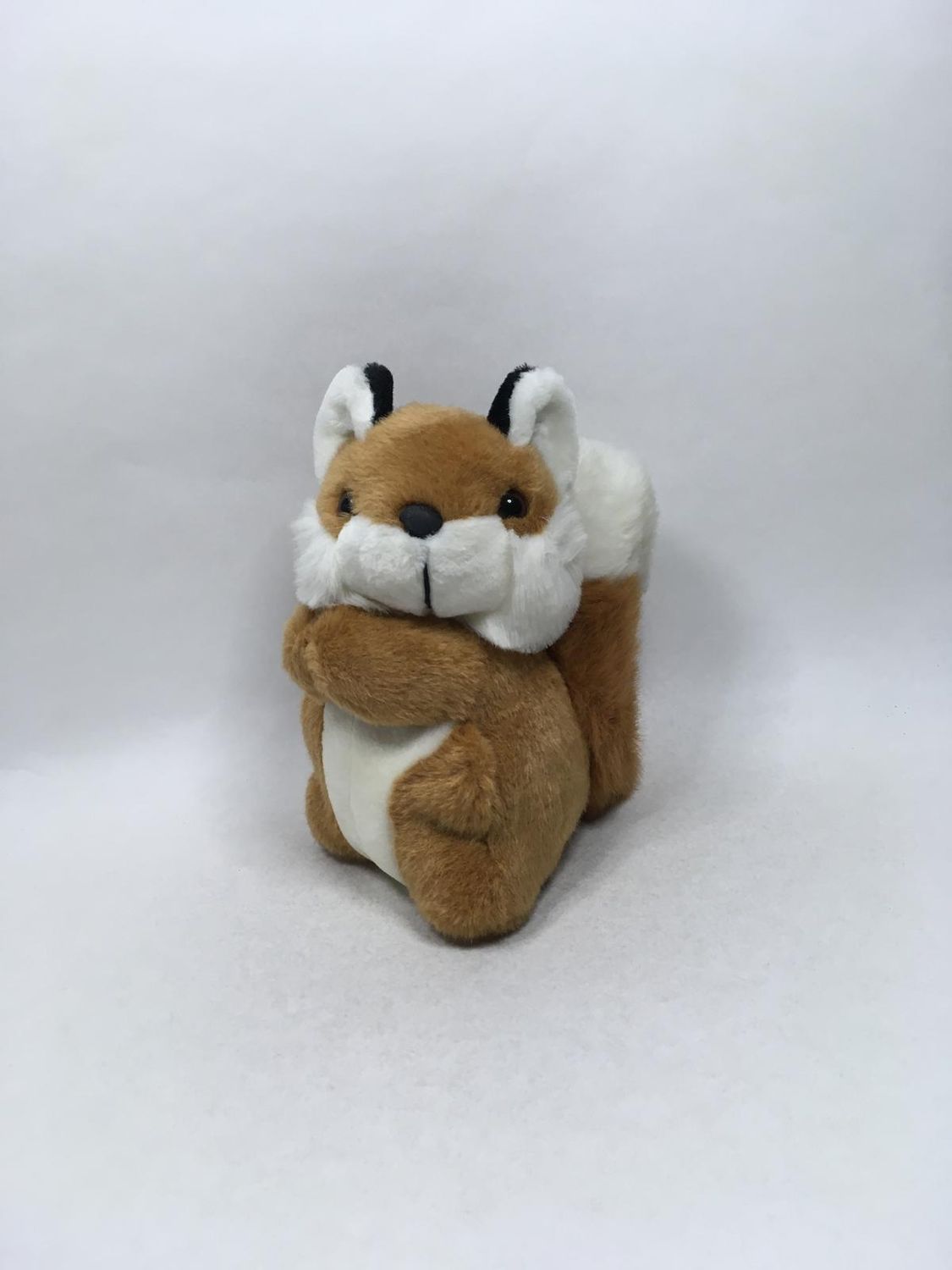 Fuchs mit Babys Knuffel stehend 25 cm Rarität