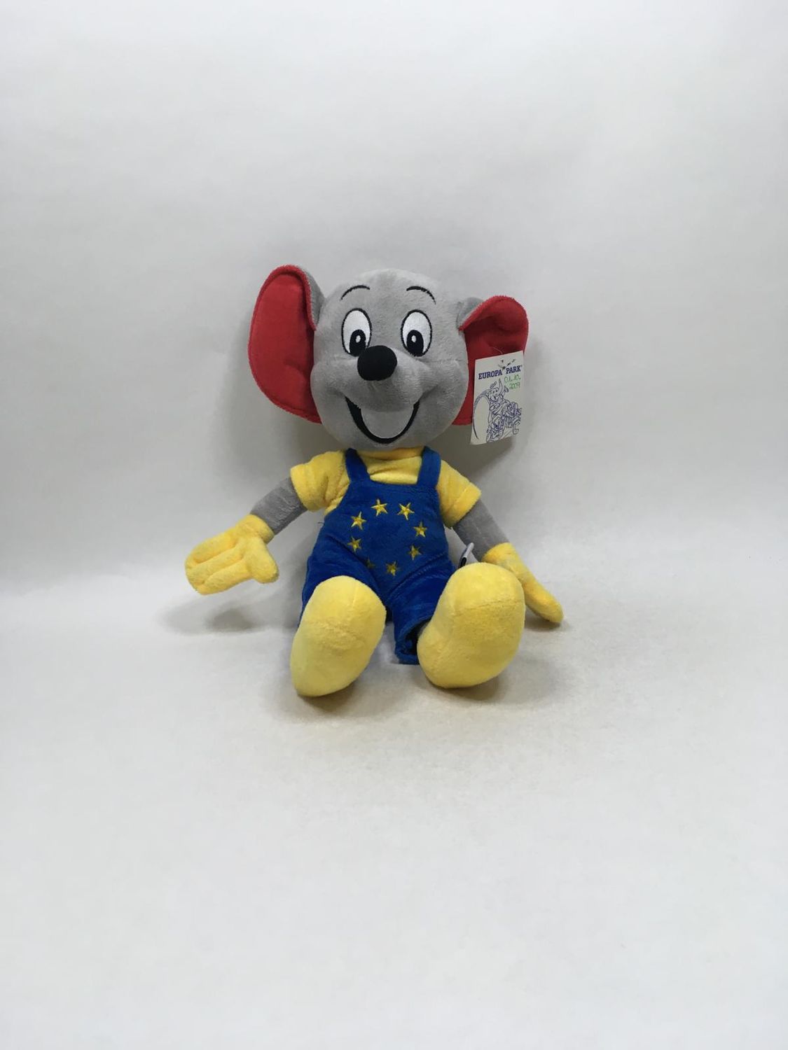 Maus Euromaus Europapark stehend 40 cm Neuwertig mit Etikett