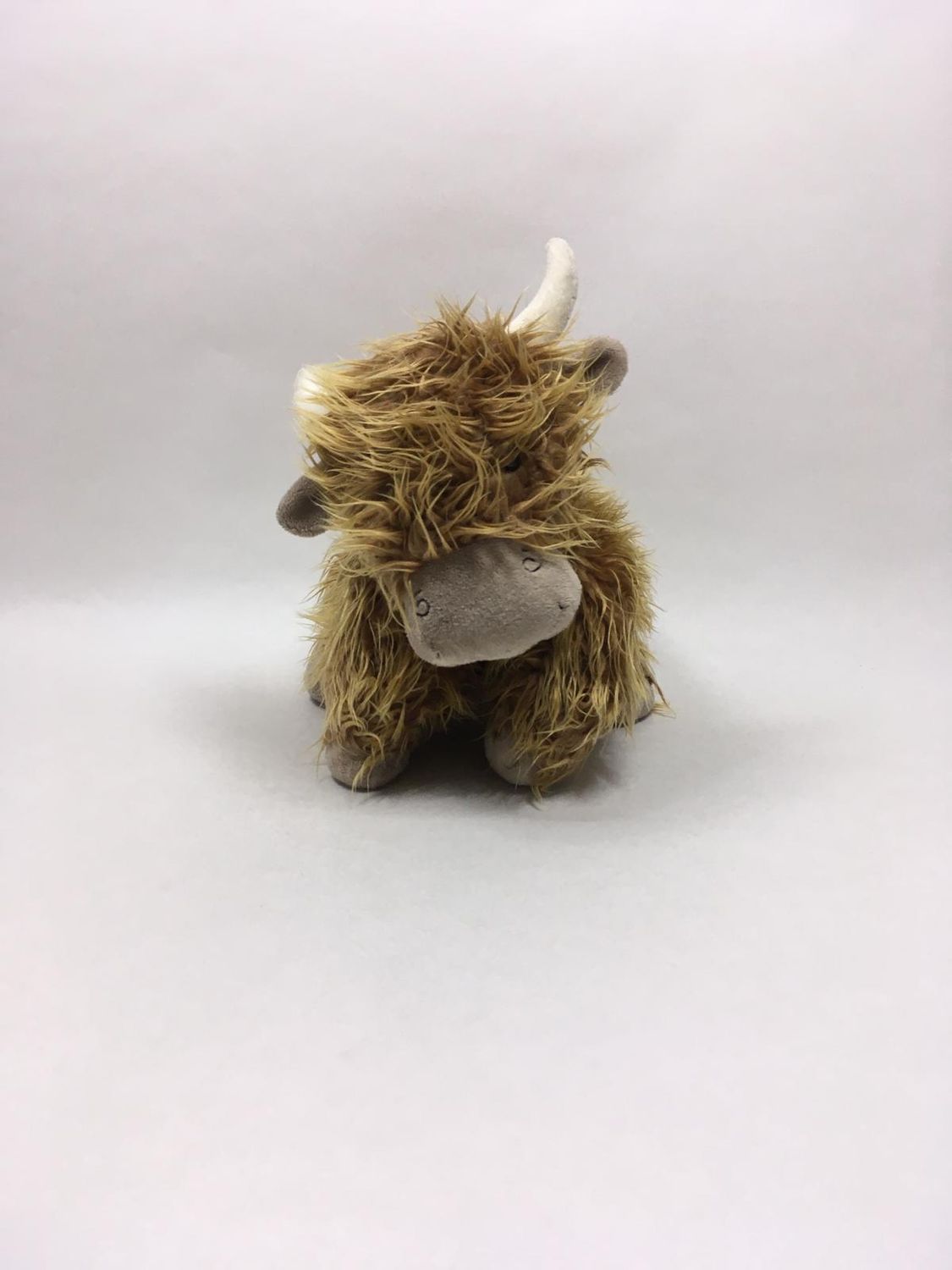 Schottisches Hochlandrind Büffel Kuh Stier Bison Kissen Jellycat liegend 40 cm Sammlerstück